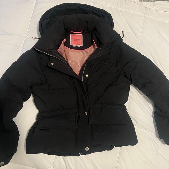 Kate Spade Cinched Waist Short Puffer - Picture 3 of 8